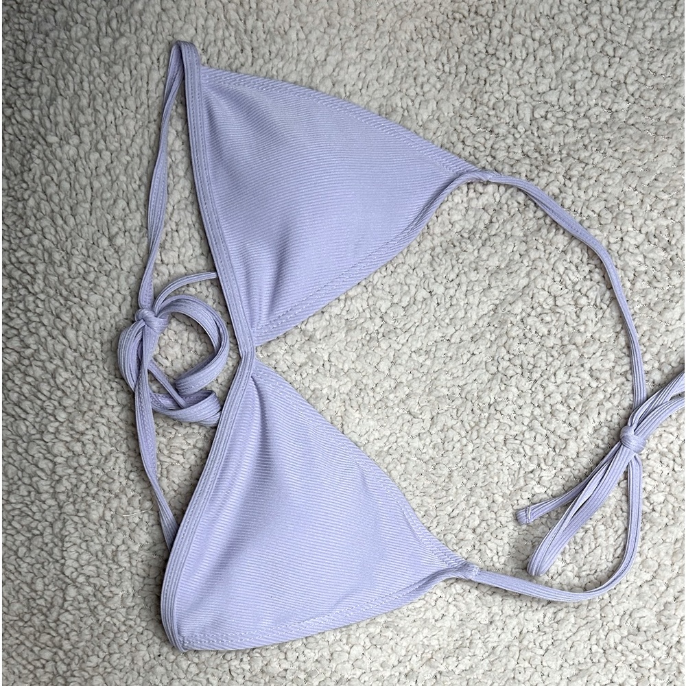 Large Light purple bikini top from Shein